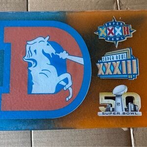 Denver Broncos Super Bowl Memorabilia Box With dominos